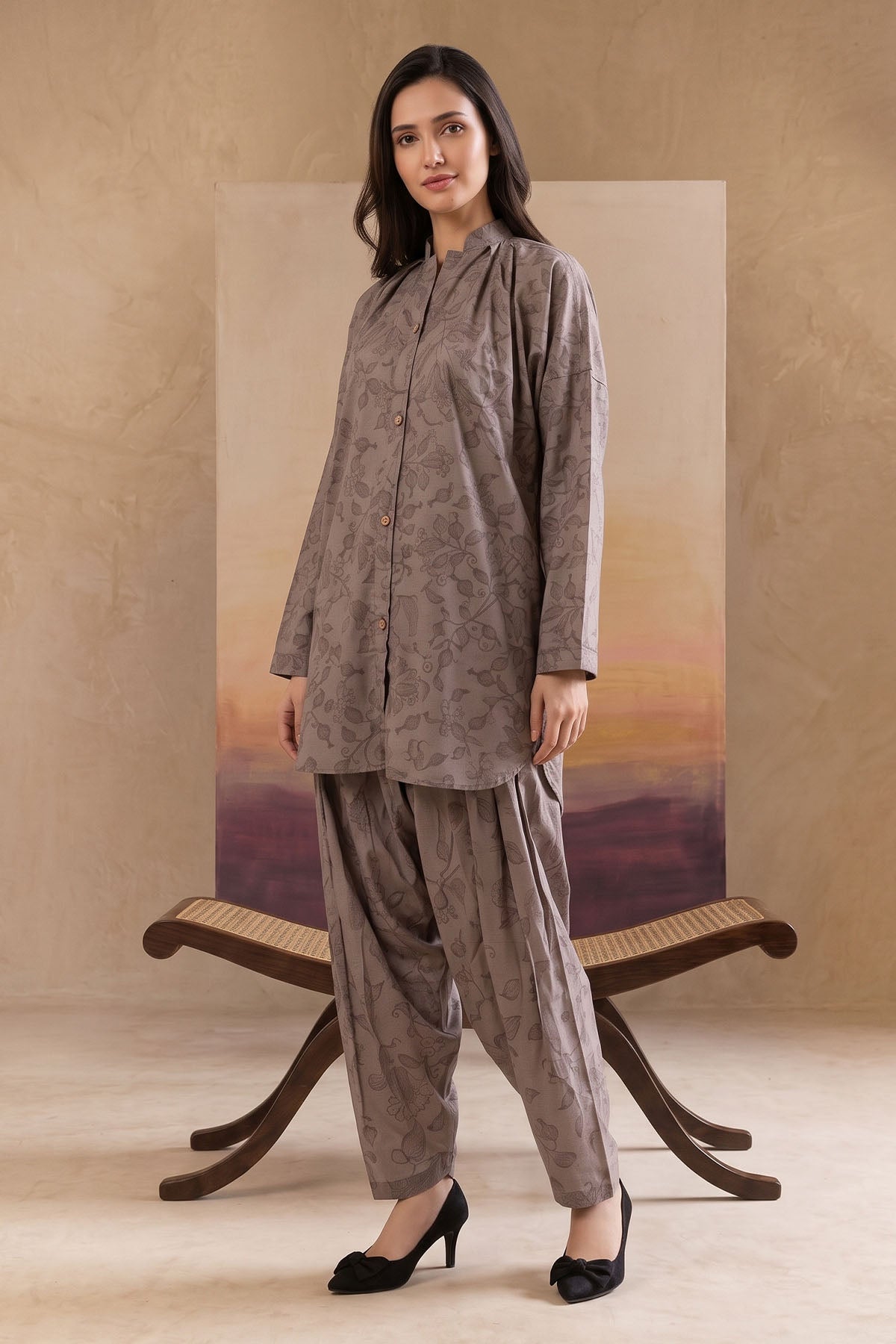 Women 2 Piece Printed Suit - LDS2219