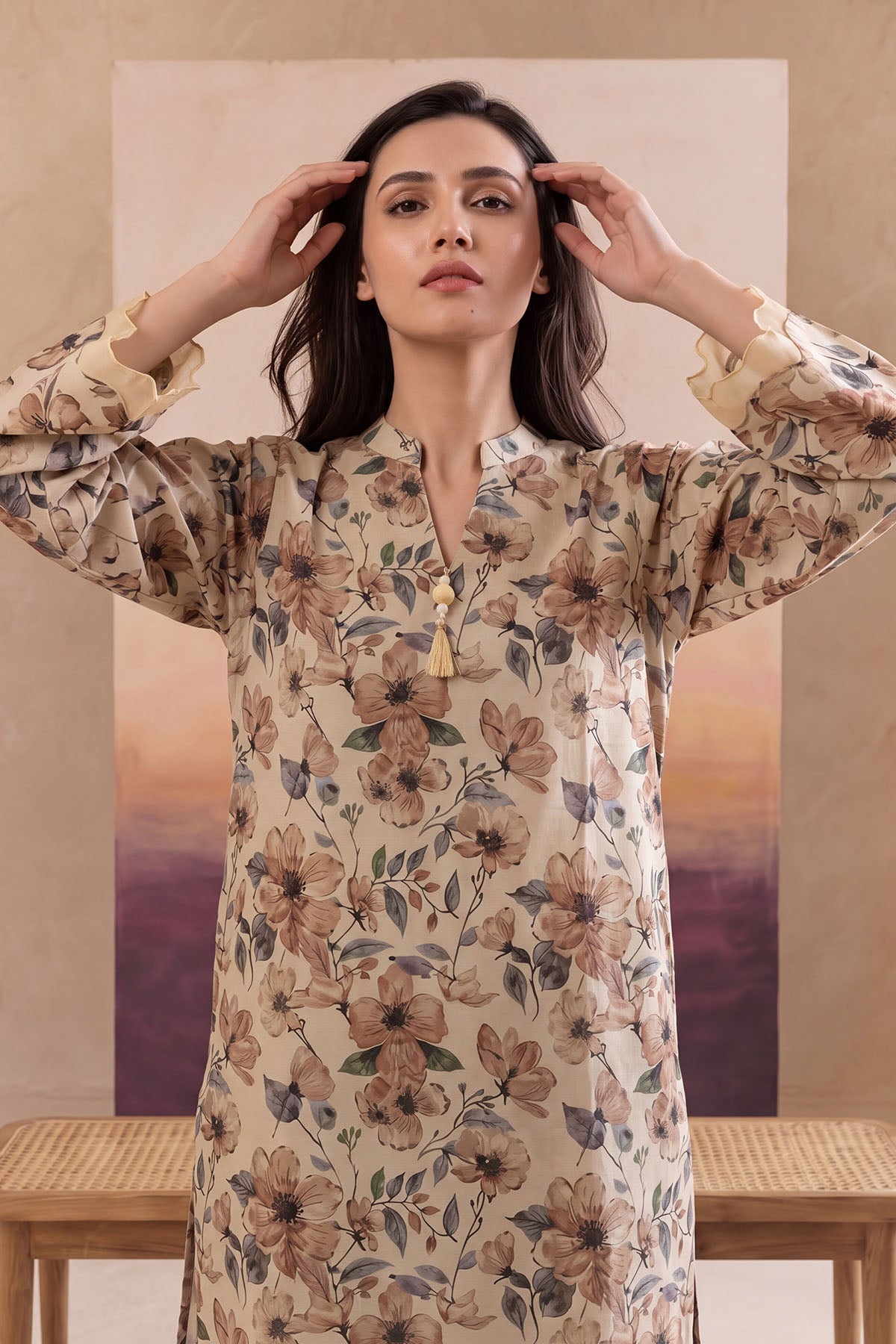 Women 2 Piece Printed Suit - LDS2297