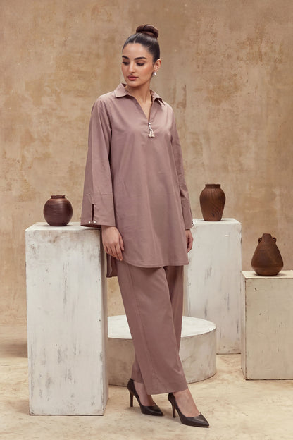 Women 2 Piece Solid Suit - LDS2312