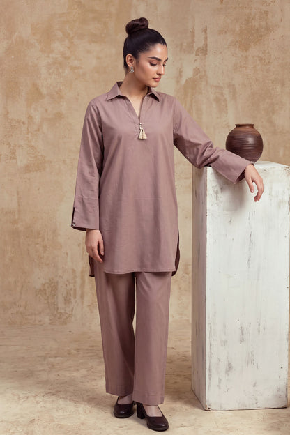 Women 2 Piece Solid Suit - LDS2312