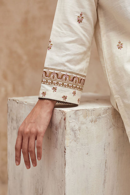 Women 3 Piece Solid Embroidered Suit - LDS2315