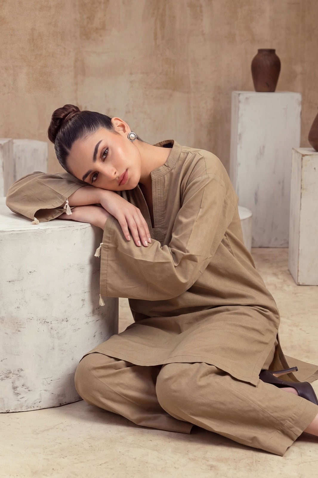 Women 2 Piece Solid Suit - LDS2316