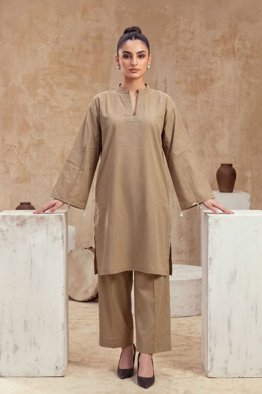 Women 2 Piece Solid Suit - LDS2316