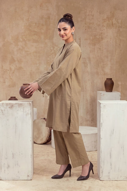Women 2 Piece Solid Suit - LDS2316