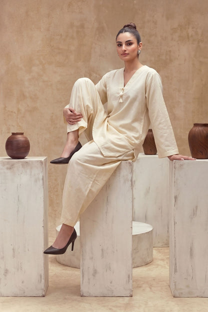 Women 2 Piece Solid Suit - LDS2318