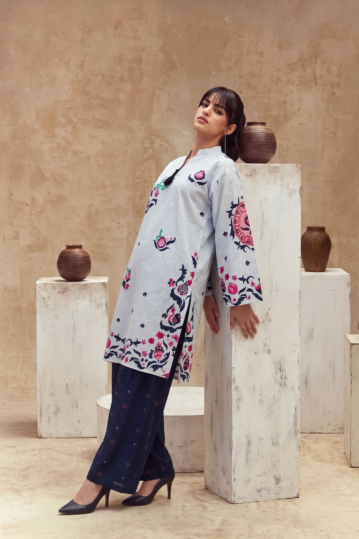 Women 2 Piece Printed Suit - LDS2353