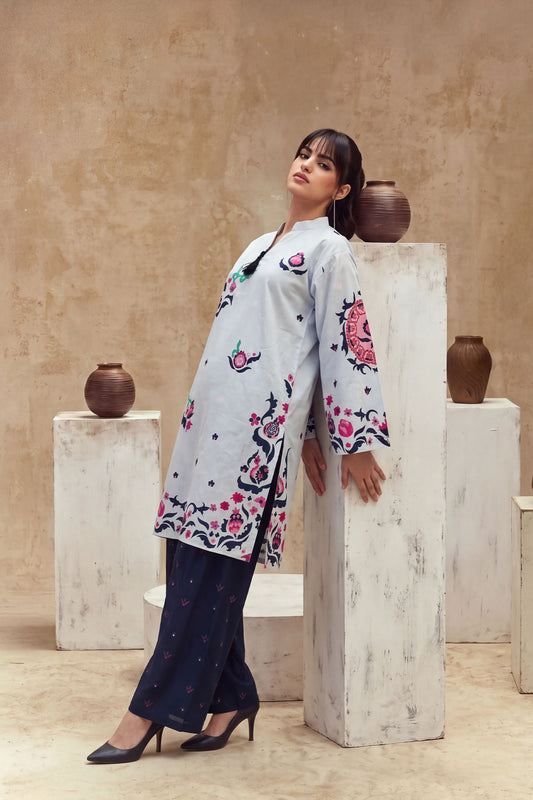 Women 2 Piece Printed Suit - LDS2353