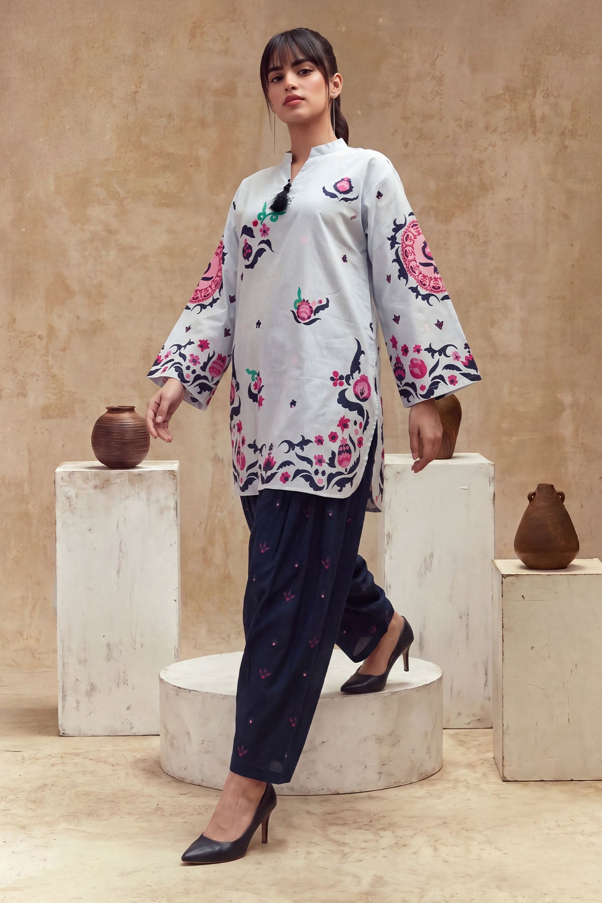 Women 2 Piece Printed Suit - LDS2353
