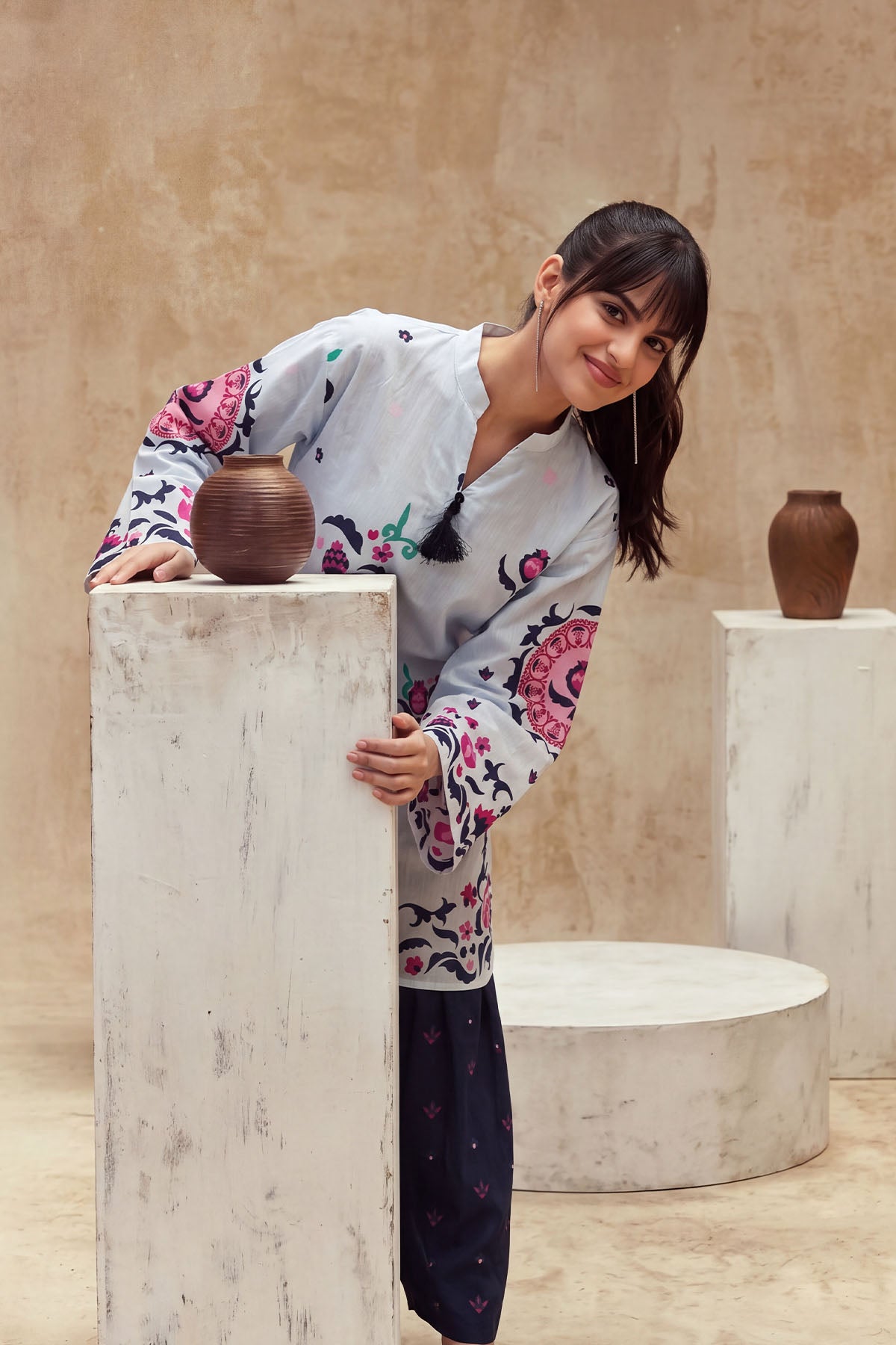 Women 2 Piece Printed Suit - LDS2353