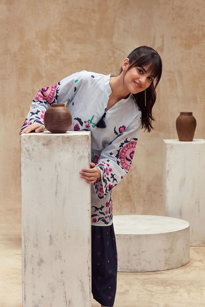 Women 2 Piece Printed Suit - LDS2353