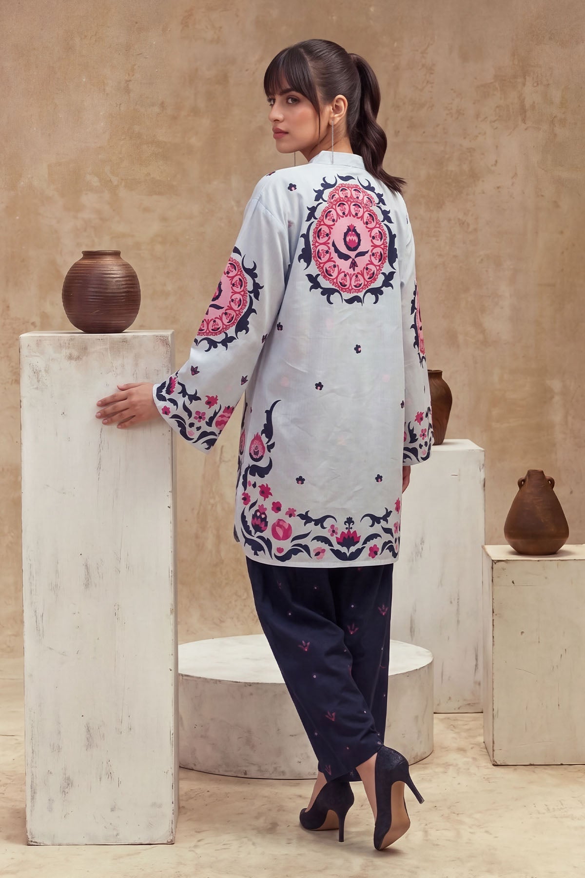 Women 2 Piece Printed Suit - LDS2353