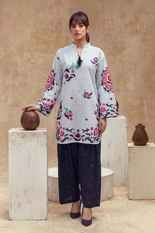 Women 2 Piece Printed Suit - LDS2353