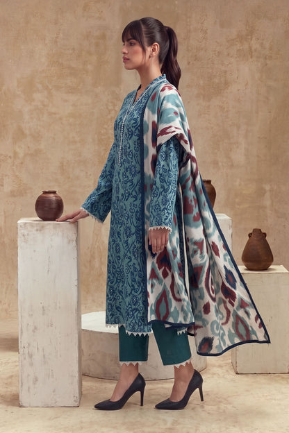 Women 3 Piece Printed Suit - LDS2356