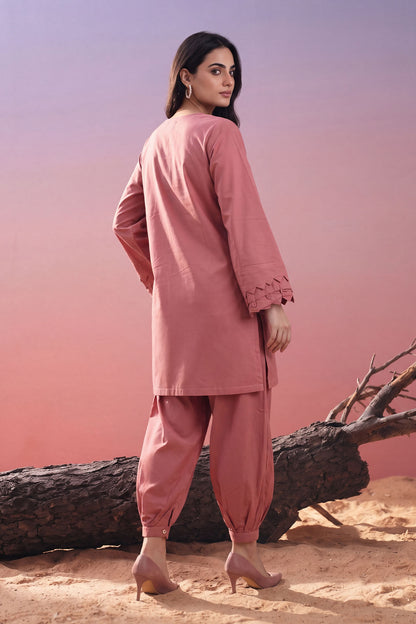 Women 2 Piece Solid Suit - LDS2383