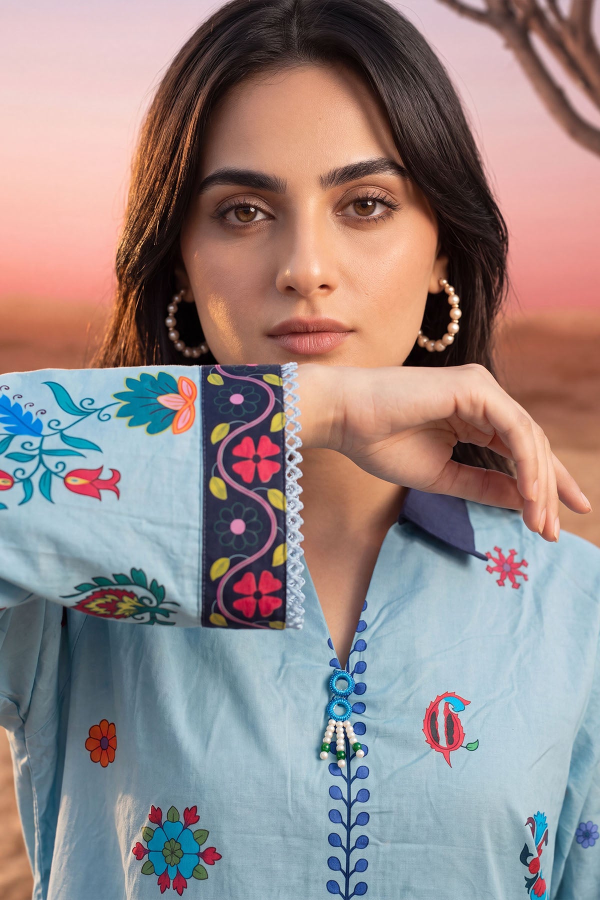 Women 2 Piece Printed Suit - LDS2402