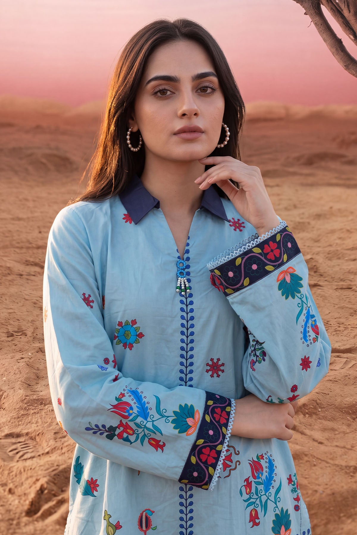 Women 2 Piece Printed Suit - LDS2402