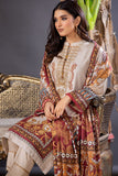 3PC Printed Embroidered Suit - LDS 744