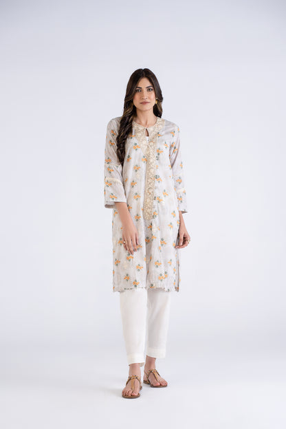 Women Printed Embroidered Shirt - LDS822