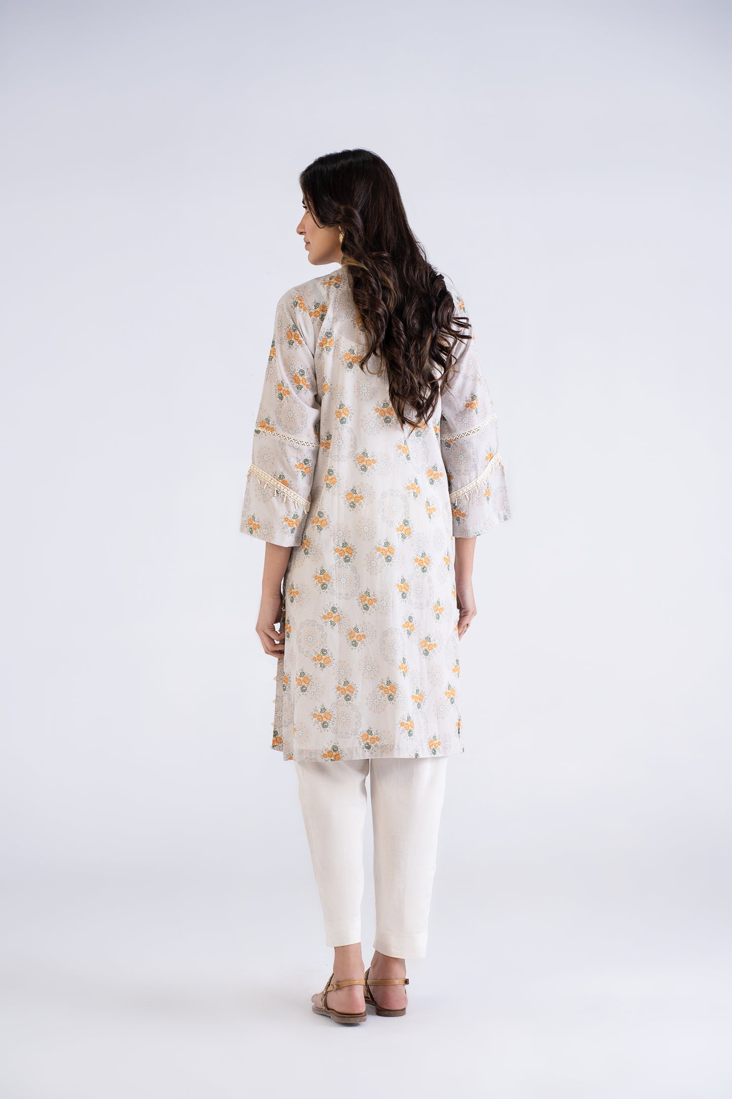 Women Printed Embroidered Shirt - LDS822