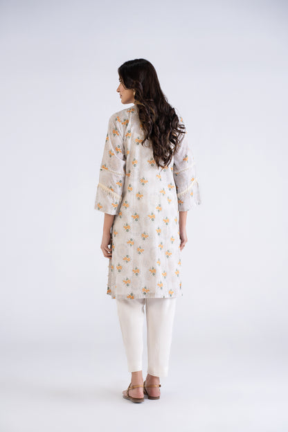 Women Printed Embroidered Shirt - LDS822
