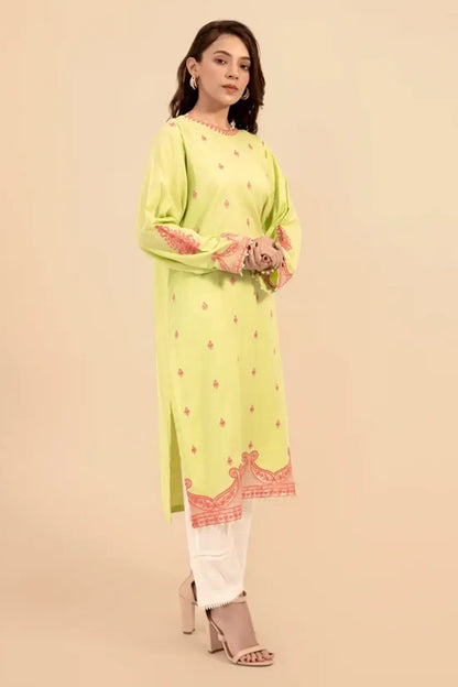 Women Solid Embroidered Shirt - LDS899