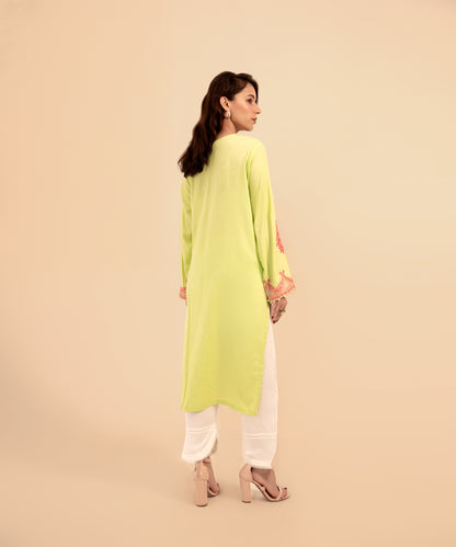 Women Solid Embroidered Shirt - LDS899