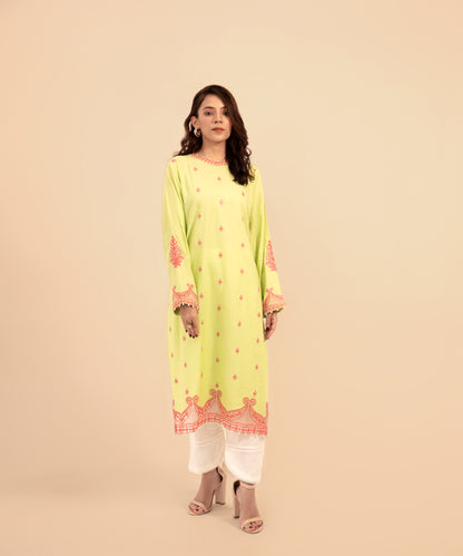 Women Solid Embroidered Shirt - LDS899