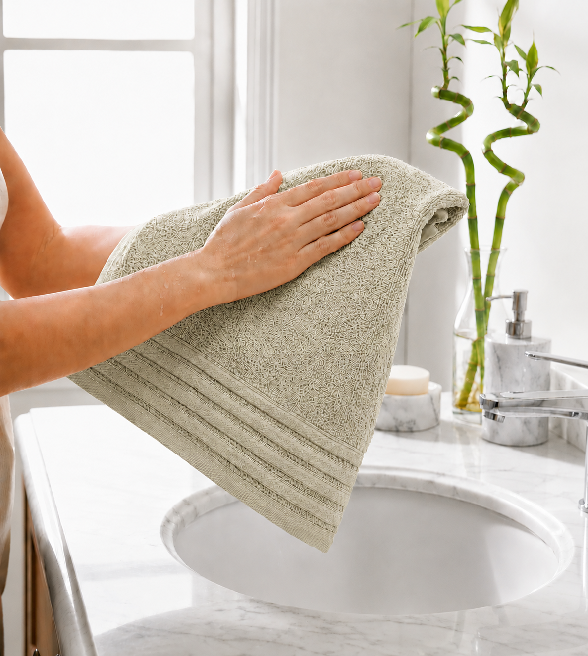 Hand Towel | Light Green