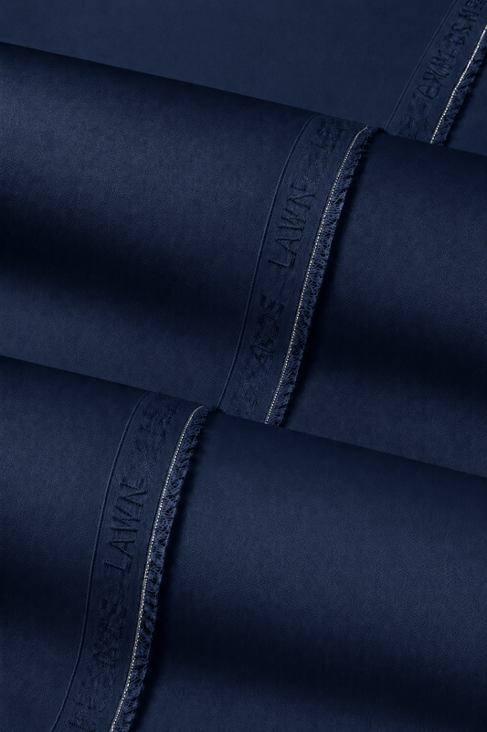 MUGHAL E AZAM | LAWN - NAVY BLUE