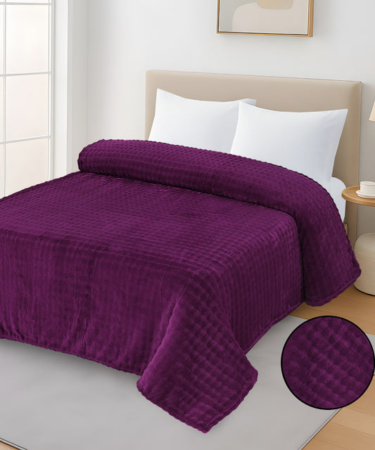 FLEECE BLANKET SOFT TOUCH | Purple