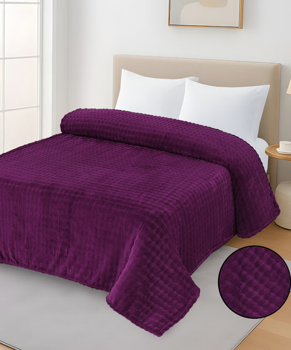 Plush Blanket - Purple - FBLST1