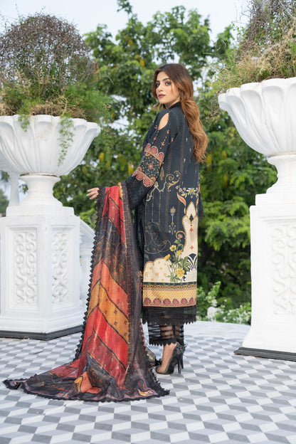 Women 4 Piece Embroidered Suit -QUN10S