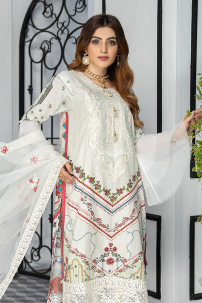 Women 4 Piece Embroidered Suit -QUN07S