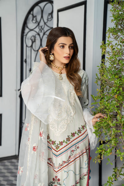 Women 4 Piece Embroidered Suit -QUN07S