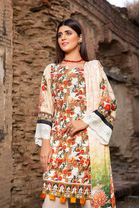 Women Printed 4 Piece Suit - RBDP02