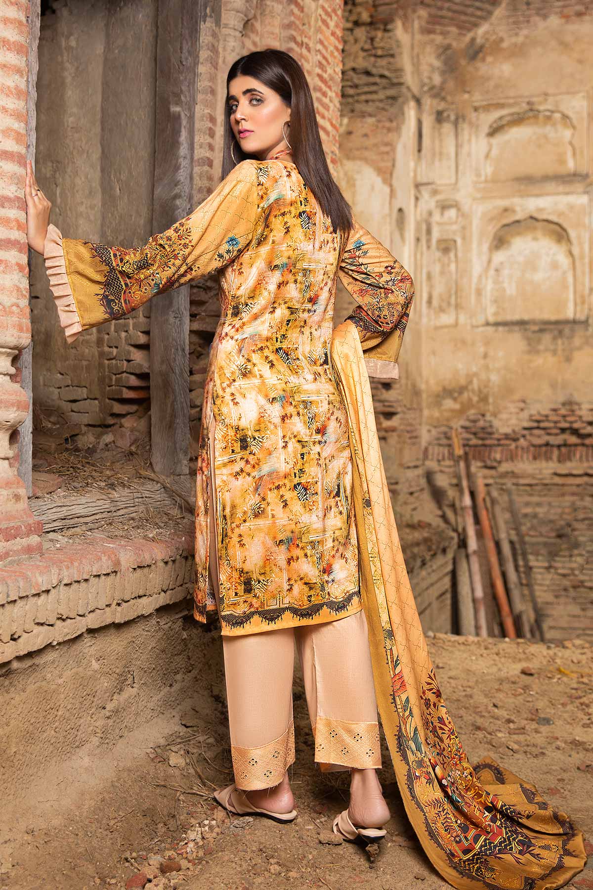 Women Printed 4 Piece Suit - RBDP03