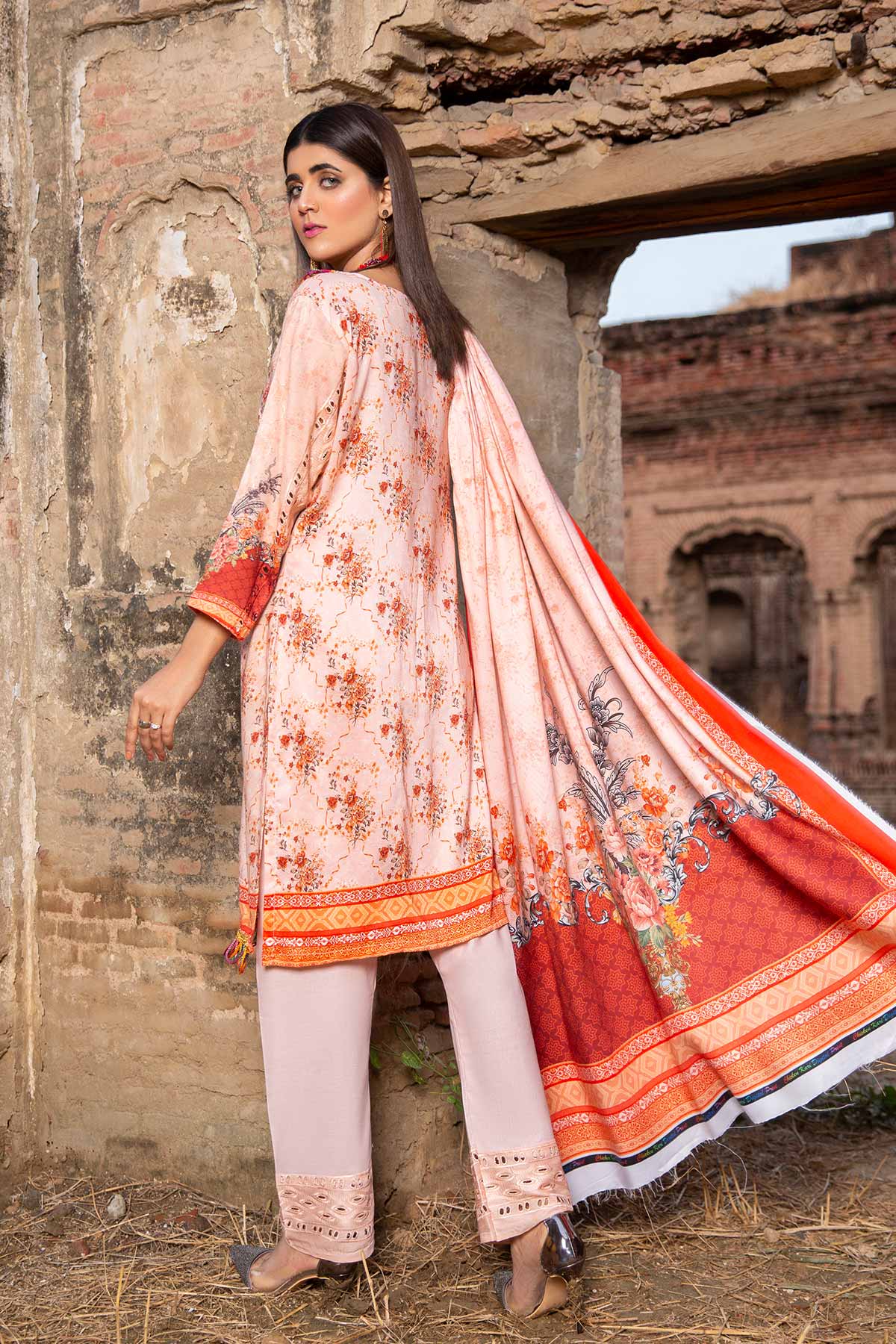 Women Printed 4 Piece Suit - RBDP06