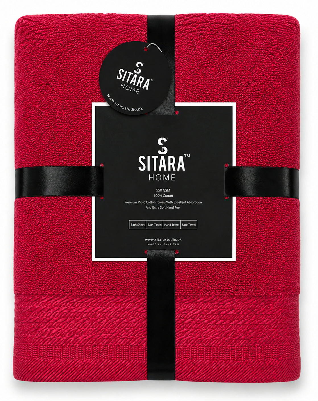 3 Piece Towel Set | Red
