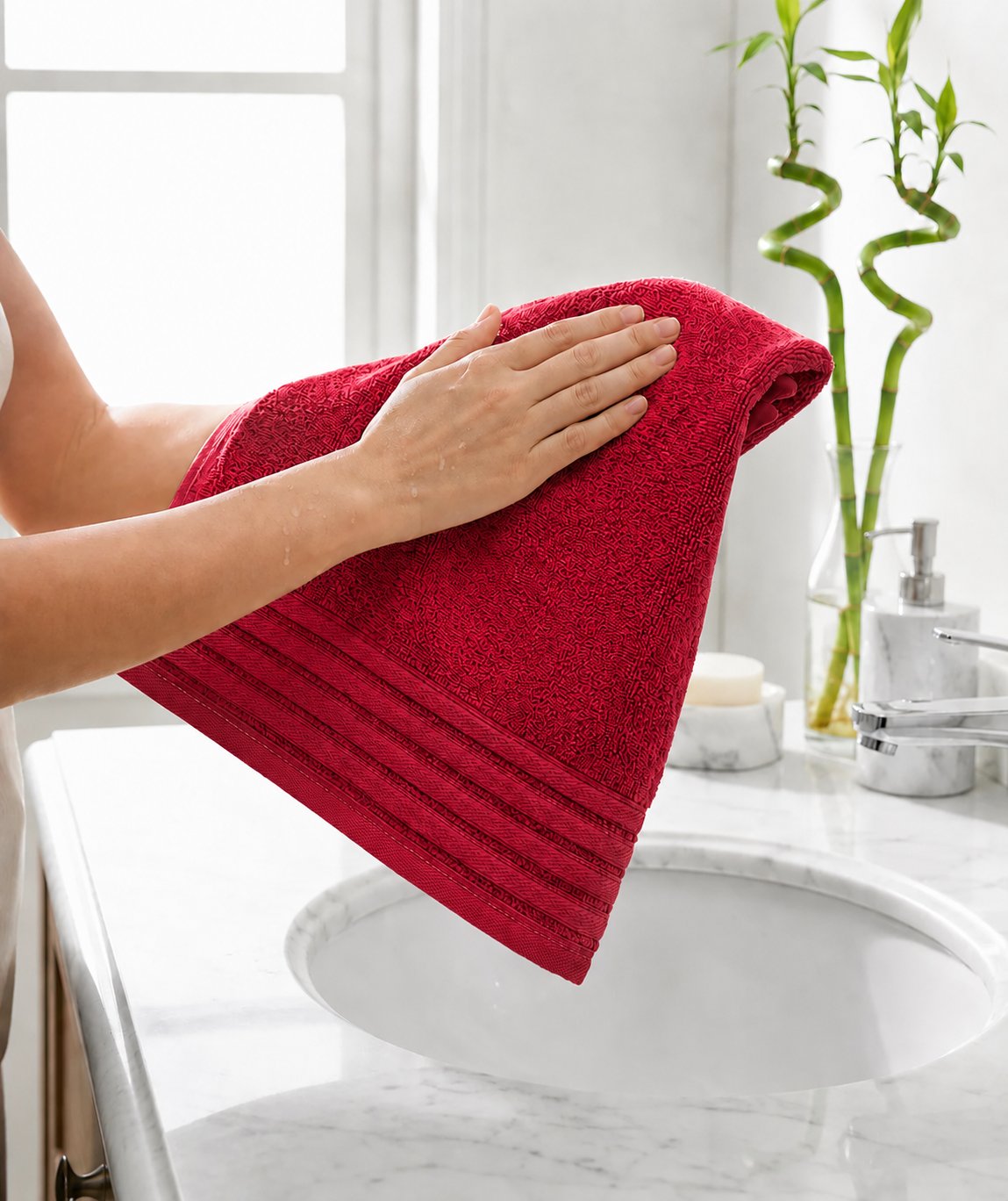 Hand Towel | Red