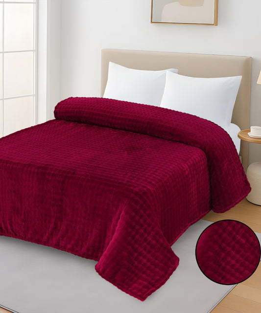 FLEECE BLANKET SOFT TOUCH | Red