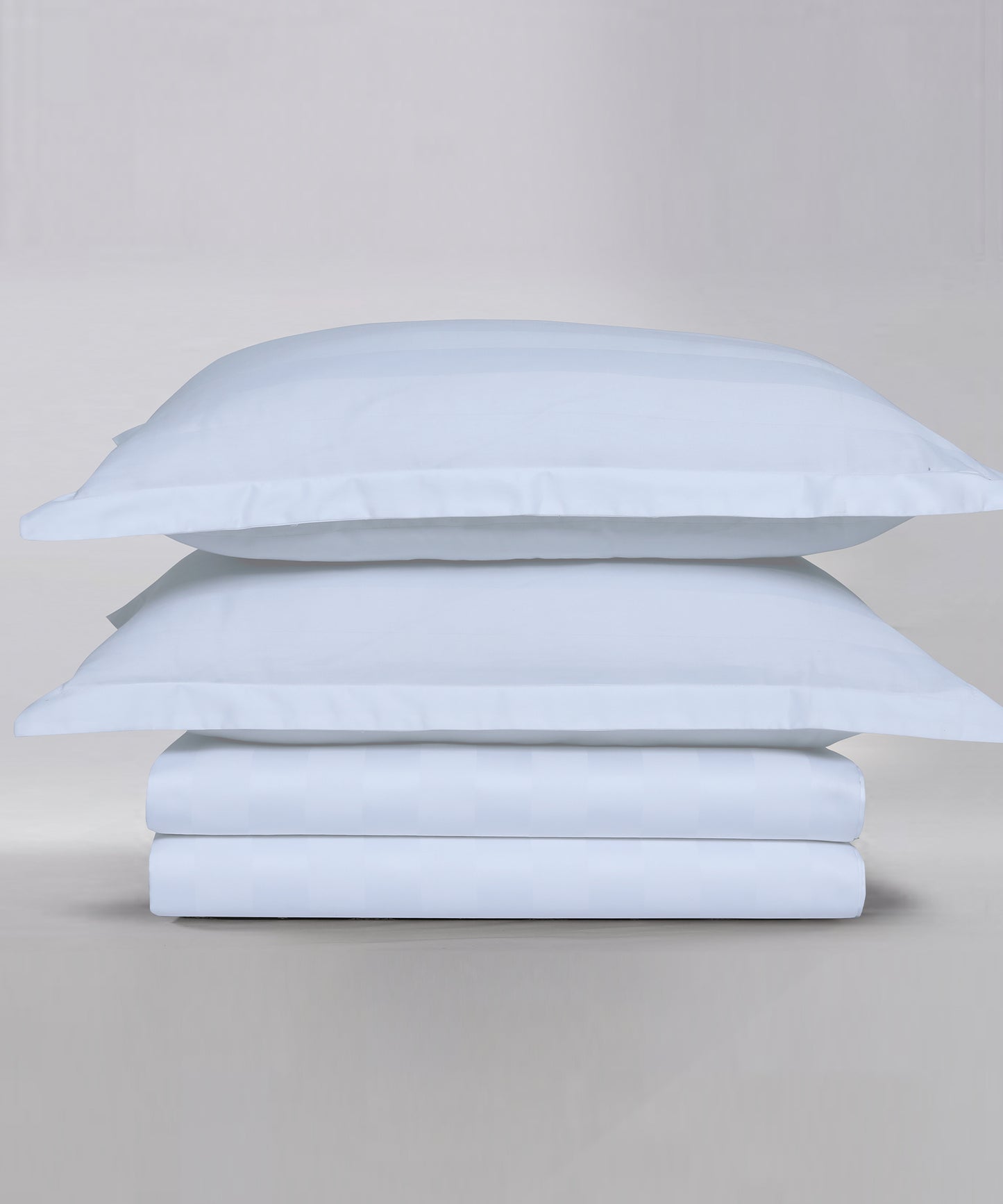 Stripe Satin Bedsheet Set 25 - (Hotel Collection)