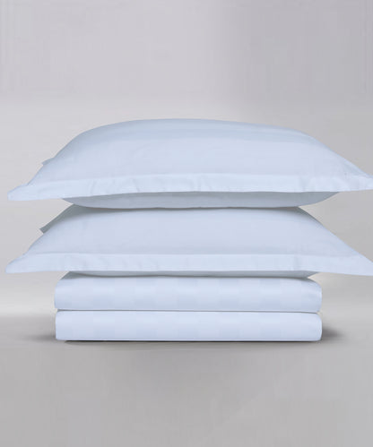 Stripe Satin Bedsheet Set 25 - (Hotel Collection)