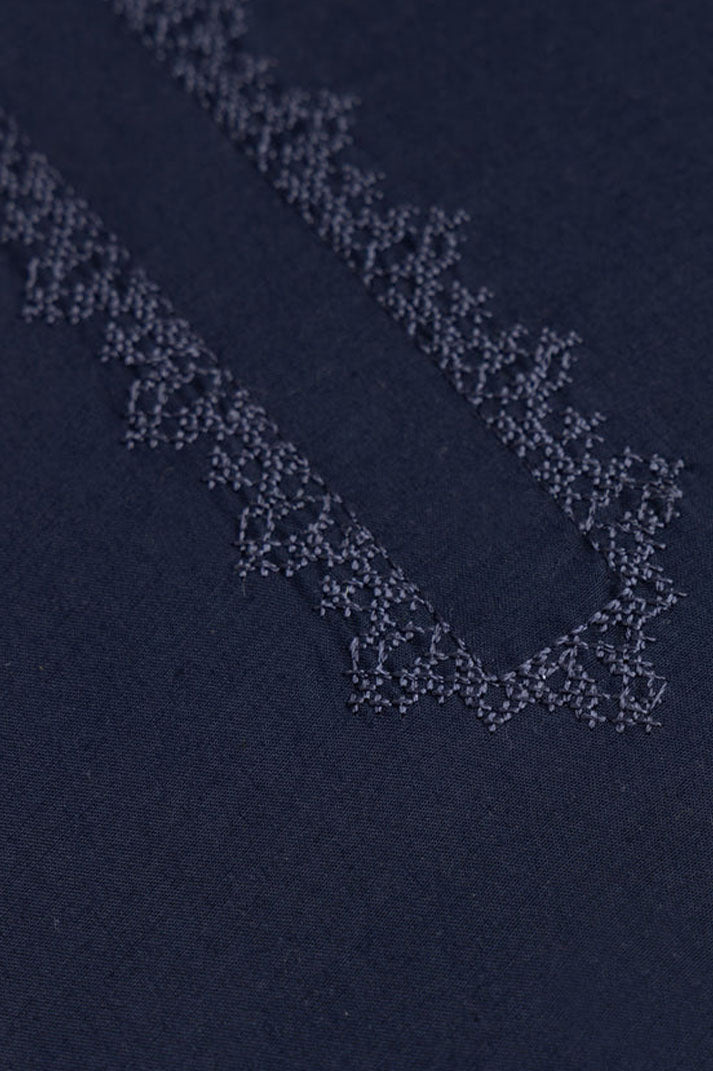 SUPER AMBER EMB | WASH & WEAR -NAVY BLUE