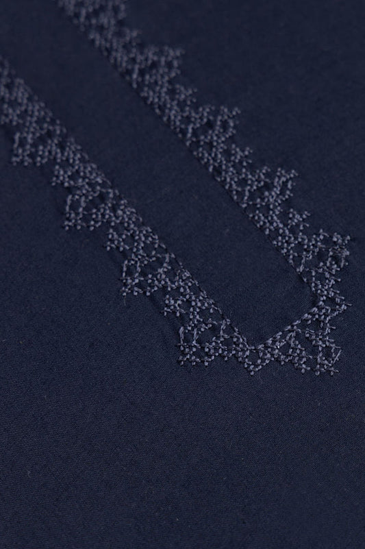 SUPER AMBER EMB | WASH & WEAR -NAVY BLUE