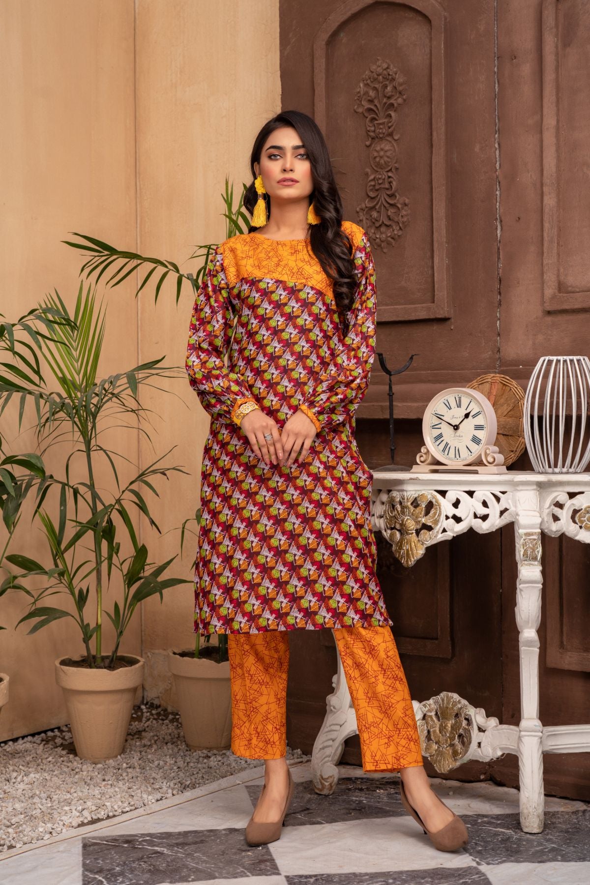 Women 2 Piece Printed Suit - SC1186