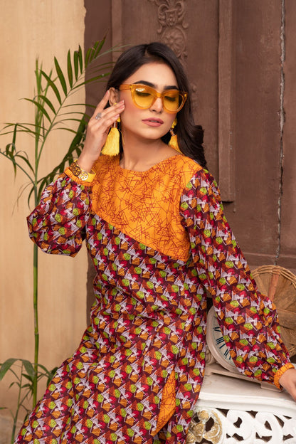 Women 2 Piece Printed Suit - SC1186