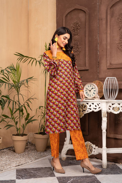 Women 2 Piece Printed Suit - SC1186
