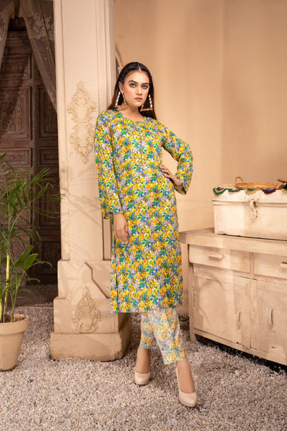 Women 2 Piece Printed Suit - SC1193