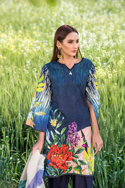 Women 4 Piece Printed Suit -SD1956