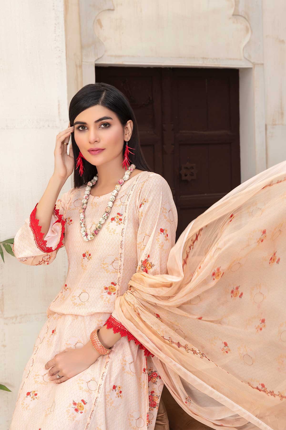 Women 4 Piece Printed Suit -SD1962